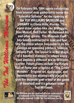 1994 Ted Williams #LP2 Ted Williams Back