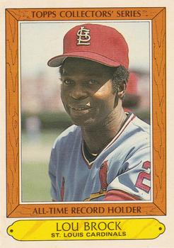 1985 Topps Woolworth All Time Record Holders #5 Lou Brock Front