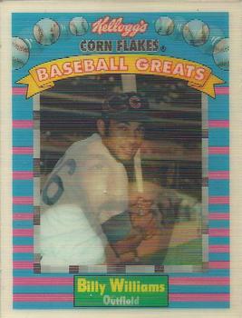 1991 Kellogg's Corn Flakes Baseball Greats #9 Billy Williams Front