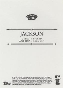 2010 Topps 206 #338 Austin Jackson Back
