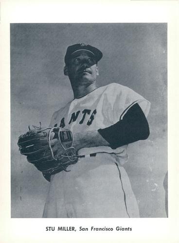 1962 Jay Publishing San Francisco Giants 5x7 Photos (Font Variation) #NNO Stu Miller Front