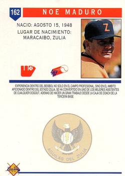 1993-94 Line Up Venezuelan Winter League #162 Noe Maduro Back