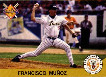 1994-95 Line Up Venezuelan Winter League #31 Francisco Munoz Front