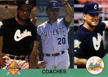 1994-95 Line Up Venezuelan Winter League #167 Coaches Caribes (Angel Hernandez / Antonio Armas / Jesus Tiamo) Front