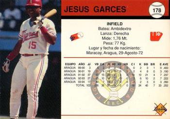 1994-95 Line Up Venezuelan Winter League #178 Jesus Garces Back
