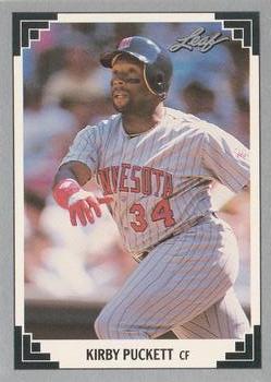 1991 Donruss - Leaf Previews #21 Kirby Puckett Front
