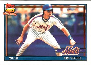 1991 Topps - Collector's Edition (Tiffany) #302 Tim Teufel Front