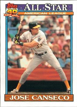 1991 Topps - Collector's Edition (Tiffany) #390 Jose Canseco Front