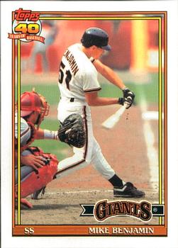 1991 Topps - Collector's Edition (Tiffany) #791 Mike Benjamin Front