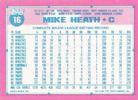 1991 Topps Micro #16 Mike Heath Back