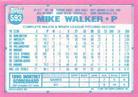 1991 Topps Micro #593 Mike Walker Back