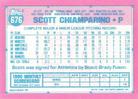 1991 Topps Micro #676 Scott Chiamparino Back