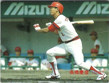 1988 Calbee #42 Yoshihiko Takahashi Front