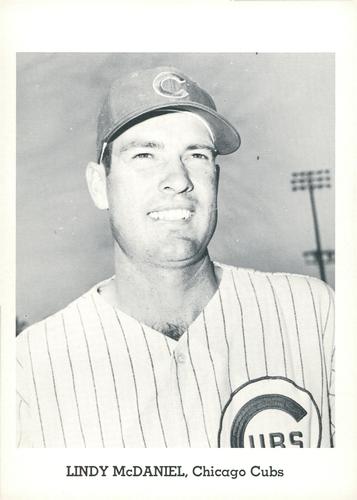 1964 Jay Publishing Chicago Cubs #NNO Lindy McDaniel Front