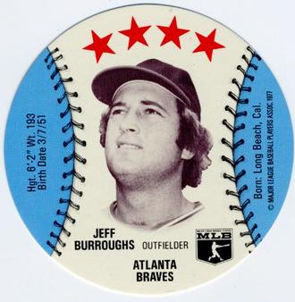 1977 Detroit Caesars Discs #NNO Jeff Burroughs Front