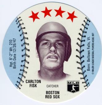 1977 Detroit Caesars Discs #NNO Carlton Fisk Front