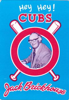1985 Jack Brickhouse Chicago Cubs Playing Cards #JOKER Hey Hey! and Holy Cow! (Jack Brickhouse / Harry Caray) Back