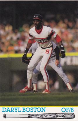 1986 Coca-Cola Chicago White Sox #NNO Daryl Boston Front