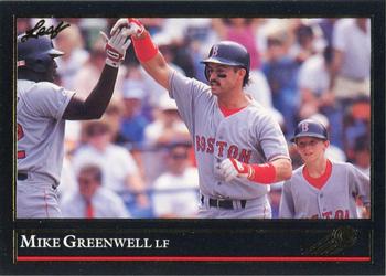 1992 Leaf - Black Gold #89 Mike Greenwell Front