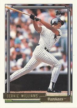 1992 Topps - Gold #374 Bernie Williams Front