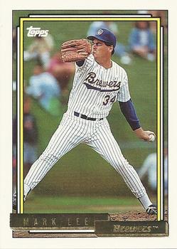 1992 Topps - Gold #384 Mark Lee Front