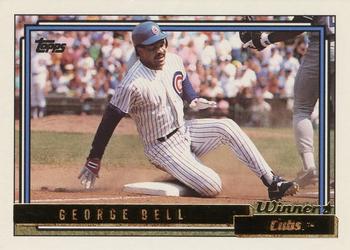 1992 Topps - Gold Winners #320 George Bell Front