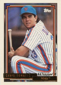 1992 Topps - Gold Winners #376 Chris Donnels Front