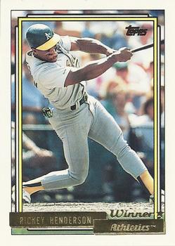 1992 Topps - Gold Winners #560 Rickey Henderson Front