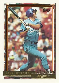 1992 Topps - Gold Winners #720 Kirk Gibson Front
