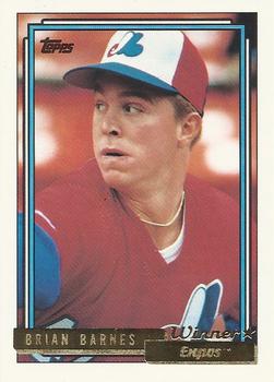1992 Topps - Gold Winners #73 Brian Barnes Front