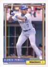 1992 Topps Micro #295 Alonzo Powell Front