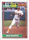 1992 Topps Micro #401 Jose Canseco Front