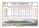 1992 Topps Micro #483 Terry Shumpert Back
