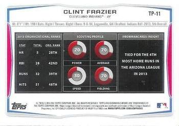 2014 Bowman Draft - Top Prospects #TP-11 Clint Frazier Back