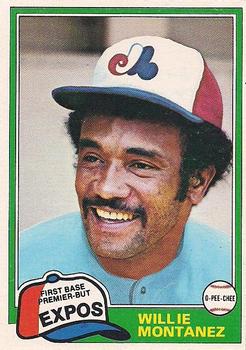1981 O-Pee-Chee - Gray Back #63 Willie Montanez Front