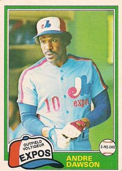 1981 O-Pee-Chee - Gray Back #125 Andre Dawson Front