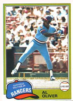 1981 O-Pee-Chee - Gray Back #70 Al Oliver Front
