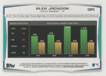 2014 Bowman Draft - Chrome #CDP3 Alex Jackson Back