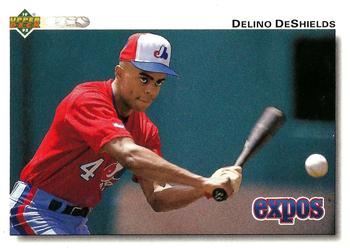 1992 Upper Deck - Gold Hologram #167 Delino DeShields Front