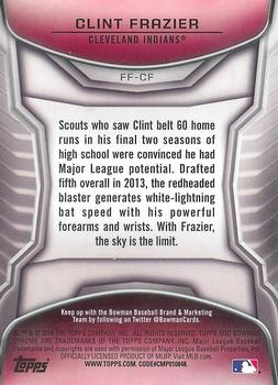 2014 Bowman Draft - Chrome Future of the Franchise Mini #FF-CF Clint Frazier Back