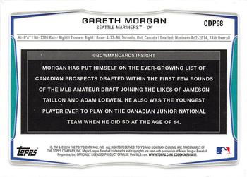 2014 Bowman Draft - Chrome Refractors #CDP68 Gareth Morgan Back