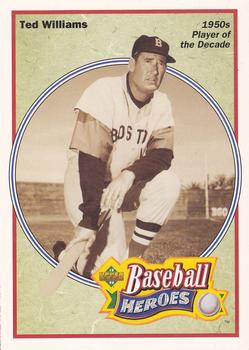 1992 Upper Deck - Baseball Heroes: Ted Williams Box Bottoms #NNO Ted Williams Front
