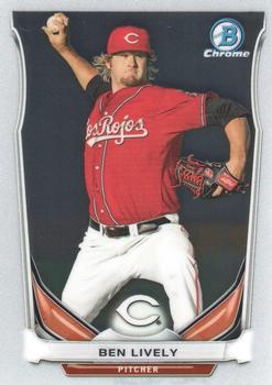 2014 Bowman Draft - Chrome Top Prospects #CTP-43 Ben Lively Front