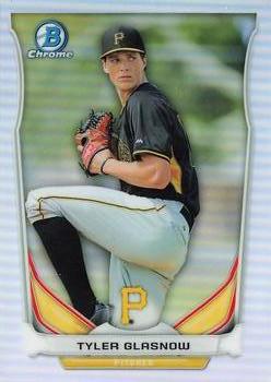 2014 Bowman Draft - Chrome Top Prospects Refractors #CTP-61 Tyler Glasnow Front