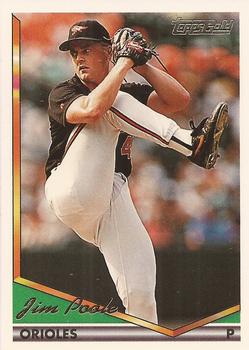 1994 Topps - Gold #449 Jim Poole Front