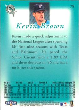 1997 Sports Illustrated #79 Kevin Brown Back