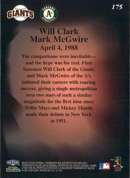1997 Sports Illustrated #175 Mark McGwire / Will Clark Back
