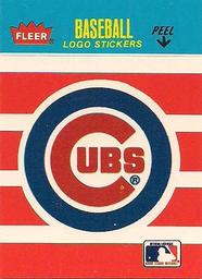 1987 Fleer Classic Miniatures - Logo Stickers (Stripes) #NNO Chicago Cubs Front