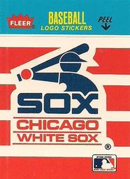 1987 Fleer Classic Miniatures - Logo Stickers (Stripes) #NNO Chicago White Sox Front