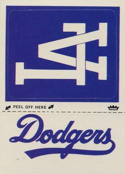 1980 Fleer Baseball Stickers #NNO Los Angeles Dodgers Monogram Front